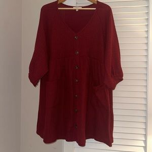 Women’s Boutique Waffle Knit Dress